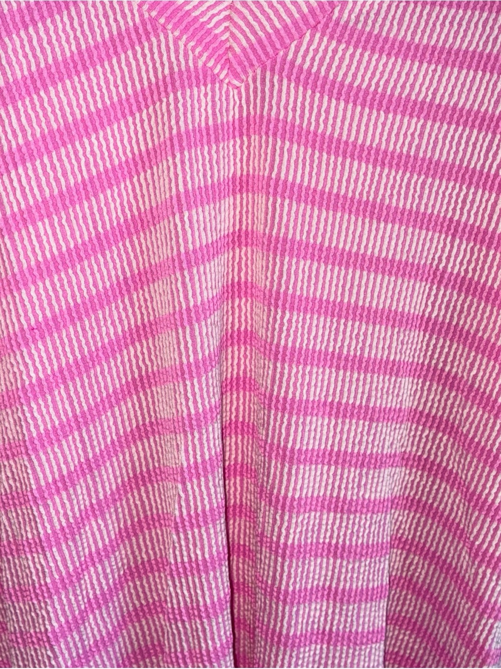 HEIMISH USA Pink and White Striped V-Neck Blouse - Picture 3 of 8